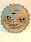 Magna #67012 Titanium Carbide 7-1/4" X 24 Tooth Saw Blade (rip & Crosscut) Open. Price: $8.99.