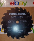 Black And Decker Fast Wood Cutting 7 1/4" Circular Saw Blade New. Price: $17.99.