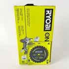 Ryobi 18V 7-1/4 Miter Saw P553 W/ 24 Carbide Teeth Thin Kerf Circular Blade Nib New. Price: $120.00.