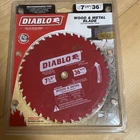 Diablo D0736GPX 7-1/4" Tooth Wood & Metal Carbide Saw Blade New. Price: $22.88.