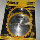 Dewalt Construction Combo Pack DW9158 Saw Blades 6 1/2" Carbide New. Price: $22.00.