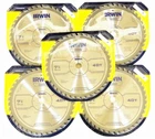 5 Irwin Classic 7-1/4" Carbide Tip Circular Saw Blades Tooth Trim Finish New. Price: $40.99.