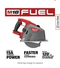 Milwaukee 2982-20 M18 Fuel 8" Metal Cutting Circular Saw New. Price: $311.75.