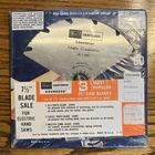 Sears Craftsman Kromedge 7-1/2" 60T Chrome Steel Circular Saw Blade Set, 3 Pack New. Price: $39.00.