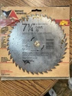Vermont American 7-7 1/4" Steel Cutoff/rip Saw Blades # 25630 New Usa. Price: $24.99.
