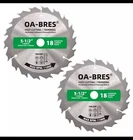 Oa-bres 5-1/2 Inch 18 Tooth Fast Cutting/trimming Circular Saw Blade 2-PACK New. Price: $16.00.