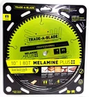 (j) Norske Trade-a-blade 10" X 80T Melamine Plus #TCSBP273 New. Price: $44.99.