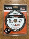 Ridgid Turbo-v 5" Concrete Block Brick Paver Stone Blade New. Price: $21.99.