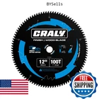 Craly 12 Inch 100 Teeth Ultra Fine Finish Wood Cutting Circular Saw Blade, New. Price: $36.94.