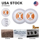 Diamond Blade Turbo Cutting Disc For Concrete Masonry Granite 2PCS 3 Inch Bgtec New. Price: $14.50.