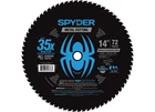Spyder 13506 14" 72-TOOTH Saw Blade For Metals & Stainless Steel Black New. Price: $157.19.