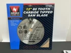 Neiko 10768A - 12" X 80 Tooth Carbide Tipped Saw Blade Woodworking New. Price: $24.99.