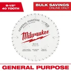 8-1/2 In. X 40-TOOTH General Purpose Circular Saw Blade New. Price: $45.99.