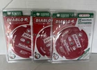 Set Of 3 Diablo D0704DH 7-1/4IN 4T Diamond Fiber Cement Circular Saw Blade New. Price: $125.00.