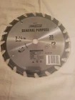 New Tool Shop General Purpose 7-1/4" 20 C2 Carbide Teeth Circular Saw Blade. Price: $5.50.