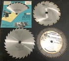 Qty Sears Craftsman Usa 10" Saw Blades 9 32446, 32668 & Carbide Tip 32428 Used. Price: $45.00.