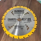 Dewalt DW3182 8-1/4" 24T Carbide Circular Saw Blade Construction Framing 8.25 Open. Price: $11.00.