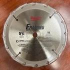 Milwaukee 48-40-4105 5-3/8" 16T Carbide Framing Circular Saw Blade New. Price: $14.99.