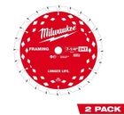 Milwaukee 48-40-0722 7-1/4 24T Framing Circular Saw 2PK New. Price: $12.97.