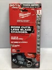 Milwaukee 30-9/16" 8/10TPI Compact Exteme Metal Band Saw Blade 3PK 48-39-0630 New. Price: $29.95.