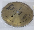 New Rigid T3 10" Teeth Titanium Carbide Saw Blade R1060C Polished Finish Open. Price: $49.50.