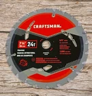 Craftsman 7-1/4" Carbide Teeth Framing Blade 5/8" Arbor CMAS372524 NEW(212). Price: $10.79.