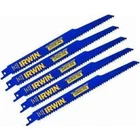 Irwin 372956P5 Reciprocating Saw Blades 9" 6TPI 5PK New. Price: $40.70.