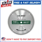 10" 80T Tct Miter Table Saw Blade Fine Finish Wood Crosscut Atb 5/8 Arbor New. Price: $28.80.