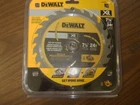 Dewalt 7-1/4" 24 Teeth Circular Saw Blade Nip Fast Cut Framing New. Price: $12.49.