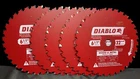 (qty 5) Diablo Wood & Metal 6-1/2" 32-TEETH Saw Blade D0632GPA New. Price: $119.08.