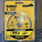 Dewalt DW4729 Xp 4" Continuous Diamond Blade Wet Dry For Tile New. Price: $12.99.