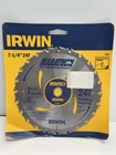 Irwin 14030 Marathon 7-1/4" 24 Tooth Saw Blade Thin Kerf For Fast Cuts New. Price: $12.50.