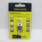 Trade-a-blade Norske 1/4" Diamond Hole Saw Bit With Drilling Template TDHST003 New. Price: $14.75.