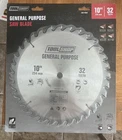 Tool Shop 10" General Purpose Saw Blade W/ 32 Teeth - New Factory Sealed. Price: $15.99.