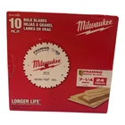 Milwaukee 48-41-0720 7-1/4" 24TOOTH Carbide Wood Circular Saw Blades 10-PACK New. Price: $65.70.