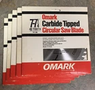 Omark Saw Blade 7-71/4 Circular, Carbide Tipped 40T #11139,NEW, Usa,vintage. Price: $10.90.