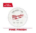 48-41-0726 Milwaukee 7-1/4" 40TPI Fine Finish Circular Saw Blades Pack Of 10 New. Price: $24.93.