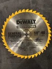 Dewalt DW3114 10" 40 Teeth Circular Saw Blade Open. Price: $25.00.