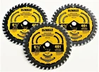 3 Dewalt 6-1/2" Carbide 40T Cordless Circular Saw Blades Finish DWA161240 New. Price: $44.99.