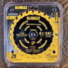 Dewalt #DW9199 6-1/2" 24T Single Precision Framing Saw Blade New. Price: $14.89.
