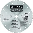 Dewalt Industrial Circular Saw Blade 7 1/4 Inch Segmented Iron Steel Chn DW3330 New. Price: $11.87.