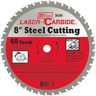 Ivy Classic 36388 Laser Carbide Steel Cutting Blade, 8" X 40T New. Price: $45.54.