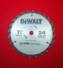 Dewalt DW3577- 7-1/4" 24-TOOTH Carbide Framing Circular Saw Blade New. Price: $12.79.