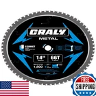 Craly 14 Inch 66 Teeth Steel And Ferrous Metal Cutting Circular Saw Blade New. Price: $93.94.