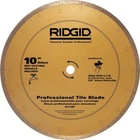 New Ridgid Porcelain Diamond Tile Wet Saw Blade Gold Inch - Model CJ10P. Price: $48.99.