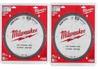 Milwaukee 12" Metal Steel Cutting Carbide Circular Saw Blades 60T 48-40-4265 New. Price: $79.99.