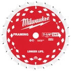 Milwaukee Tool 48-40-1720 7-1/4" 24T Framing Circular Saw Blade Contractor Pack New. Price: $225.00.