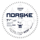 Norske NCSBT014 Thin Kerf Ultra Fast Finishing Saw Blade, 7-1/4" X 60T New. Price: $17.19.
