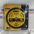 Dewalt 8-1/4'' 40T Circular Saw Blade New. Price: $30.00.