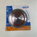 Oshlun SBNF-072560 7-1/4"X60T Blade 5/8"/DIAMOND Arbor Non-ferrous New. Price: $23.99.